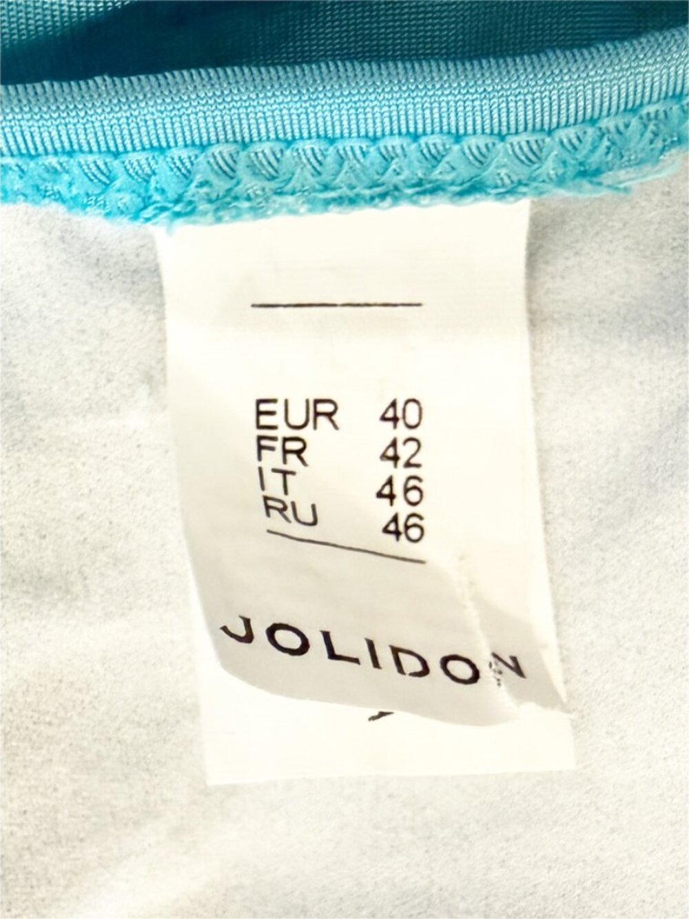 Jolidon Blue Swimsuit 1-pc resort wear vaca Monokini Swim M 40 EUR - Picture 8 of 13